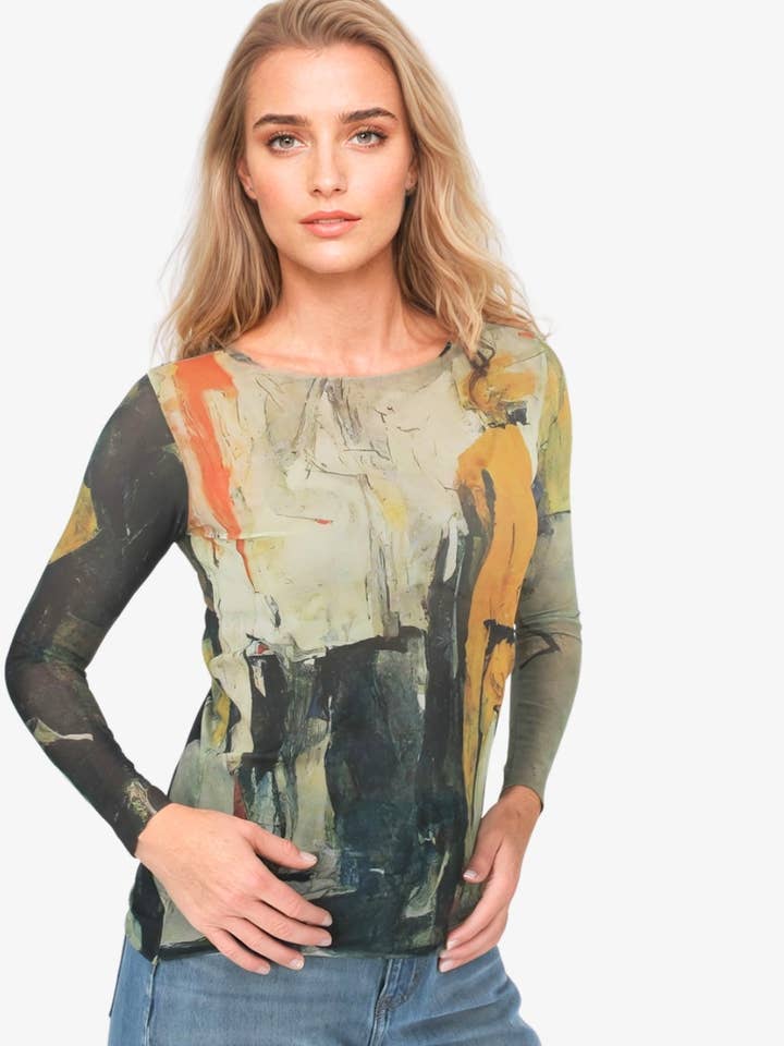 Enigma - NudiTee Sheer Top for wholesale by AMB Designs