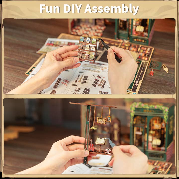 Hands Craft - Wholesale DIY Craft Kit - DIY Book Nook Kit: Owl Bookstore
