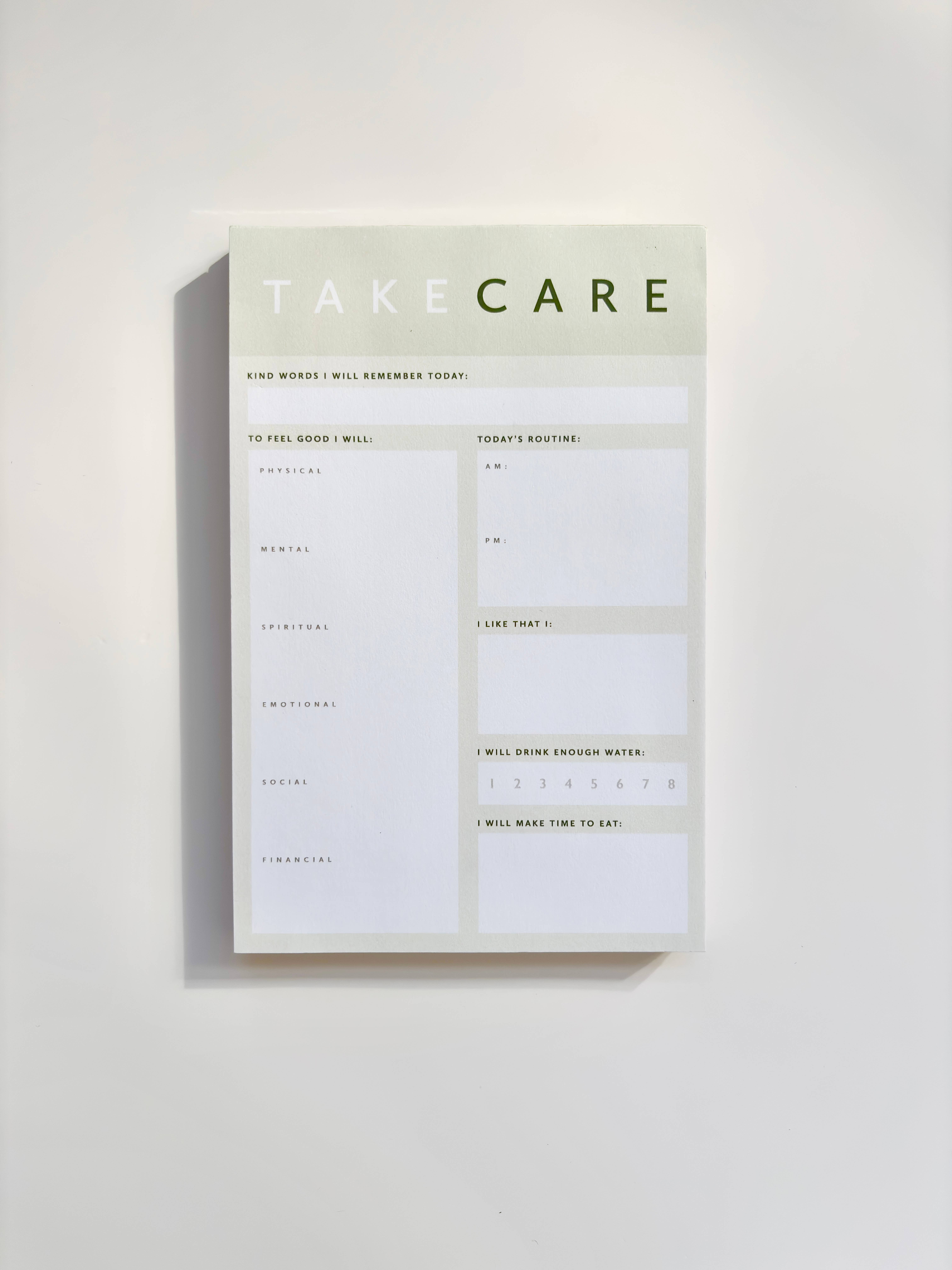 coux coux creative - Wholesale Notepad - Take Care Notepad (Medium)0