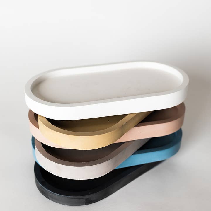 Tenn Prairie - Vente Plateaux décoratifs - Plateau bougie en béton – Base colorée pour présentation et décoration de bougie13