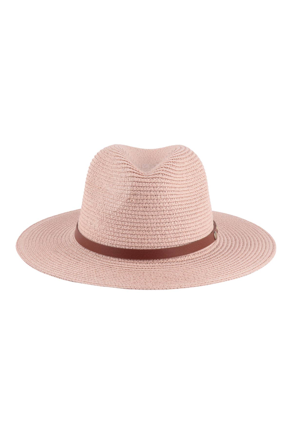 MYS Wholesale Inc - Wholesale Straw Hat - Women's - Panama Brim Summer Hat With Leather Strap0