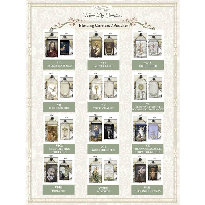 Made By Catholics - Wholesale Religious Card - CARMELITE BROWN SCAPULAR Velvet Blessing Carrier, Hd Image8