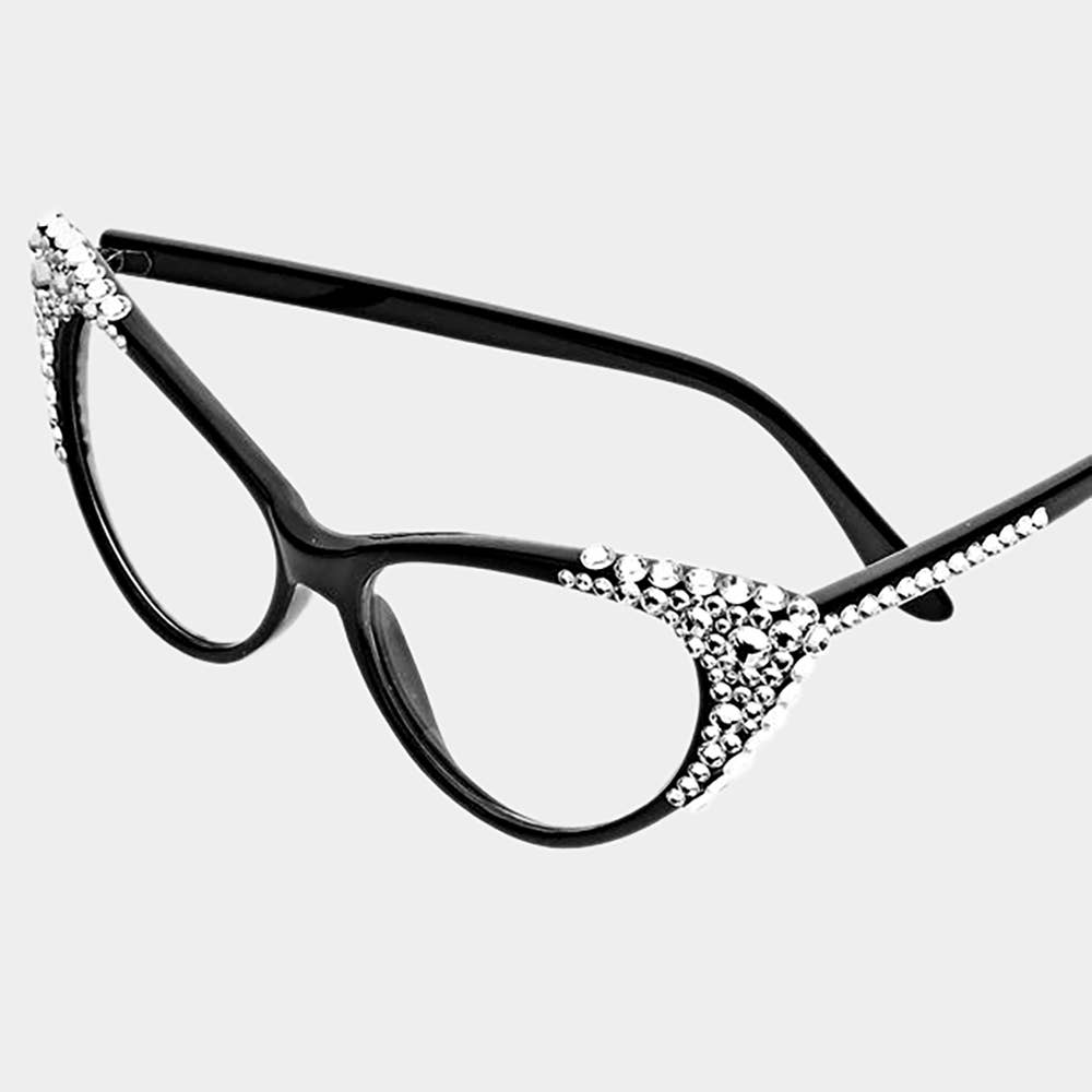 Sensibling Corp. - Wholesale Sunglasses - Women's - Bubbly Austrian Crystal Cat Eye Optical Glasses28