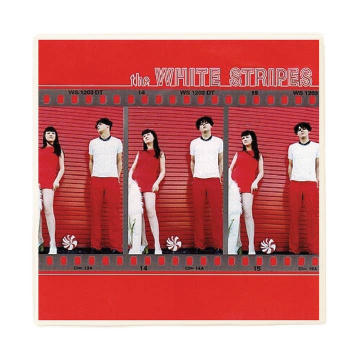 The White Stripes The White Stripes Album Coaster for wholesale by Lucky Mfg. Co.