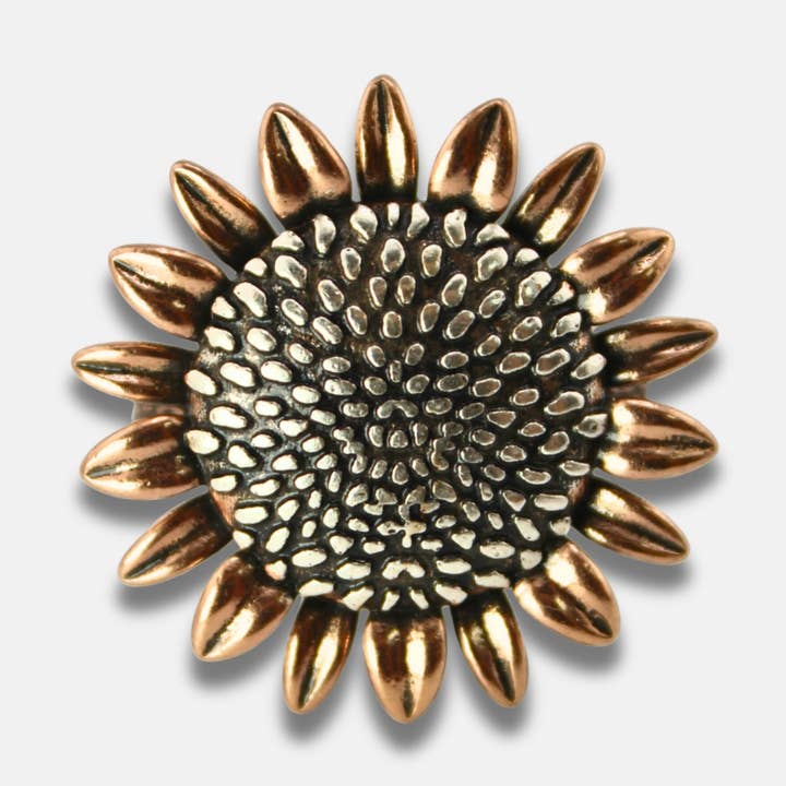 Have Faith Sunflower Inspire Adjustable Ring for wholesale by Katia Designs