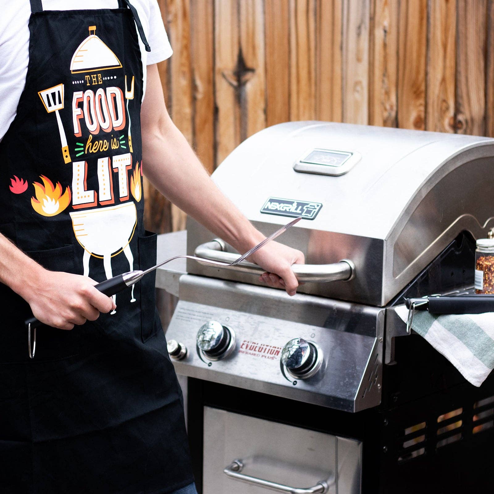 Lavley - Wholesale Schort - Het eten is hier aangestoken schort4