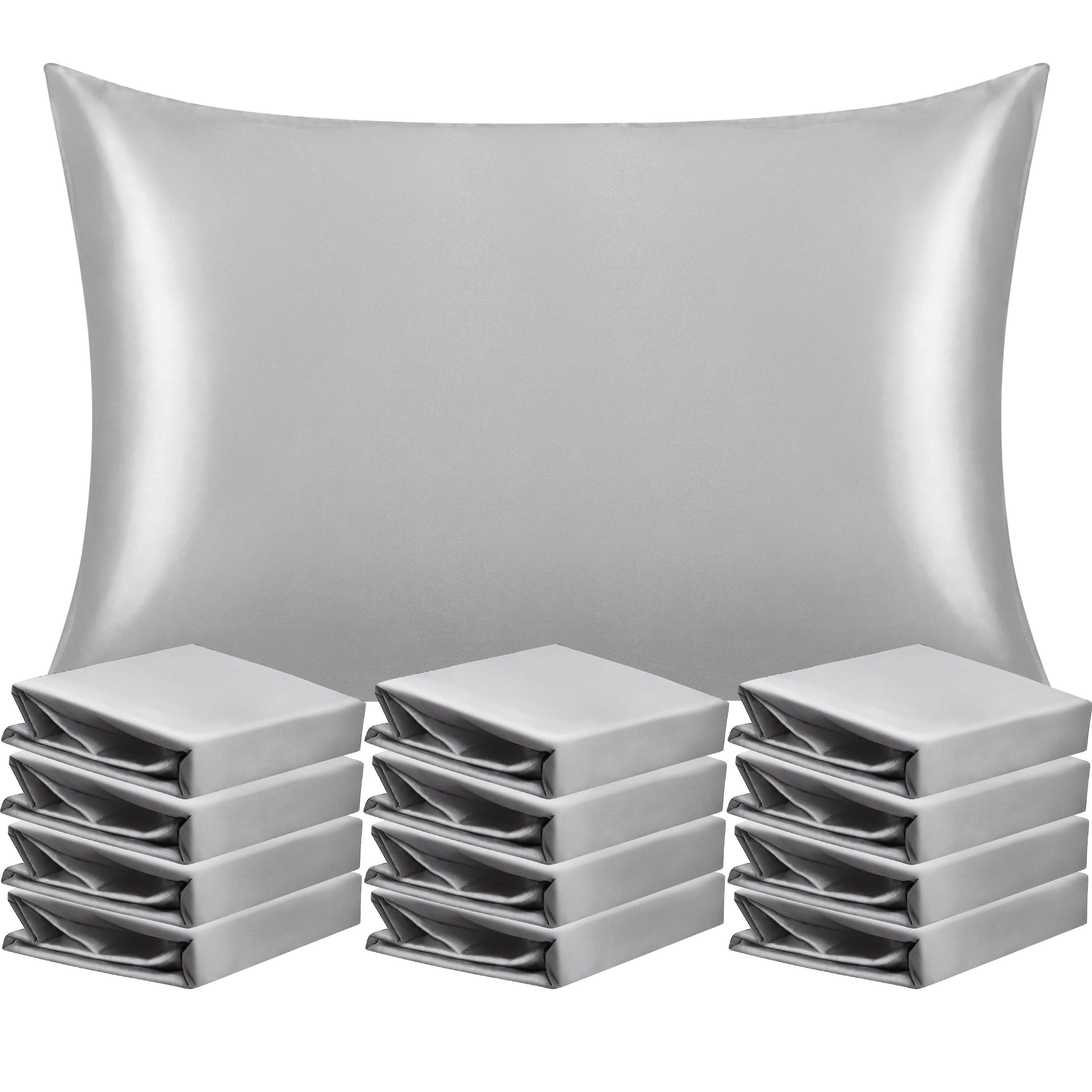 Bay & Loom - Wholesale Bedding Pillowcase/Sham - 12 Pack Satin Pillowcases with Envelope Closure7