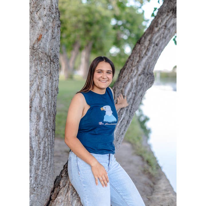 Débardeur sans manches pour femme Eagle pour la vente par Be American Shop