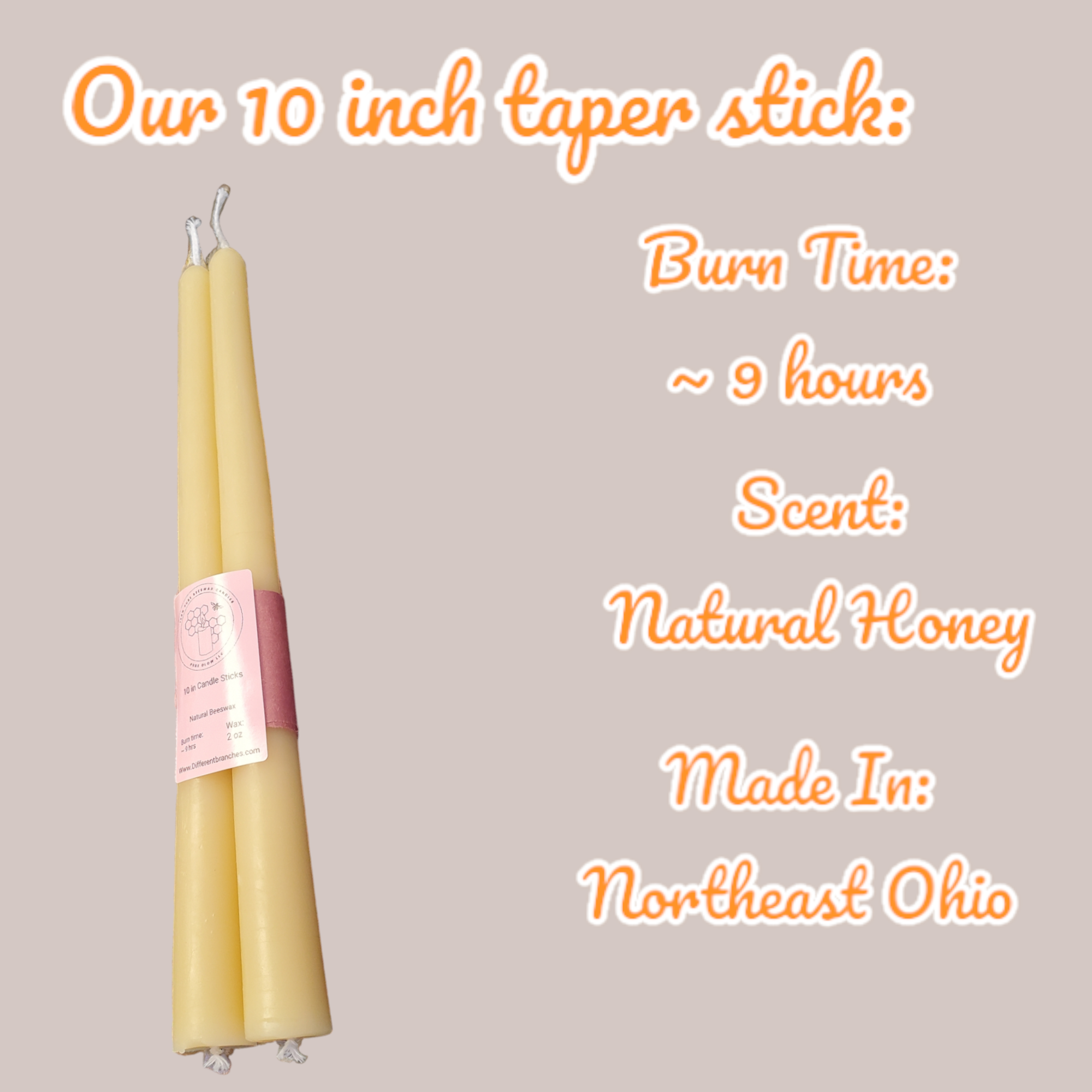 Different Branches - Wholesale Retailer sample – Home decor - Wholesale 100% pure beeswax candles sample kit made in Ohio5