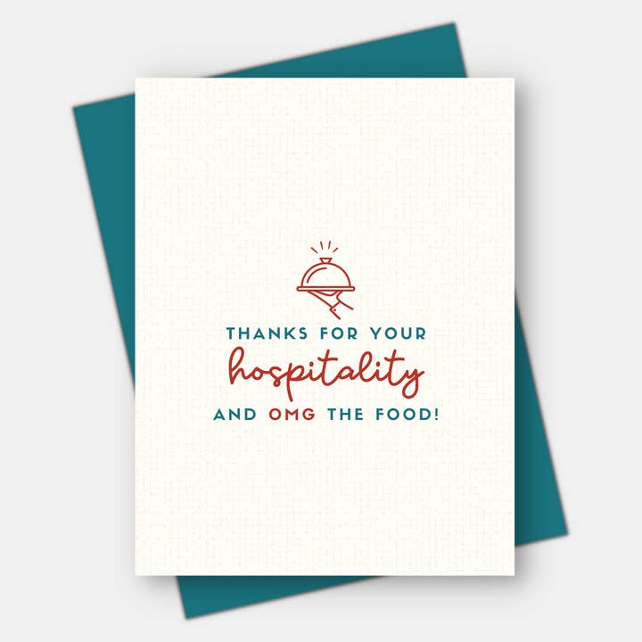 Thanks for your hospitality and OMG the food! for wholesale by Age-Friendly Vibes