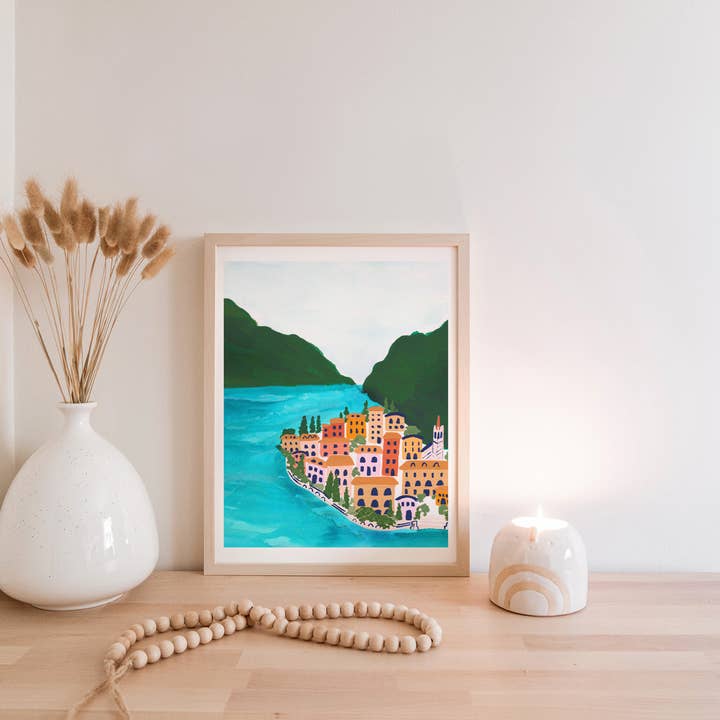 Emerald and Ivy Studios LLC – wholesale Art print – Lake Como Italy Art Print