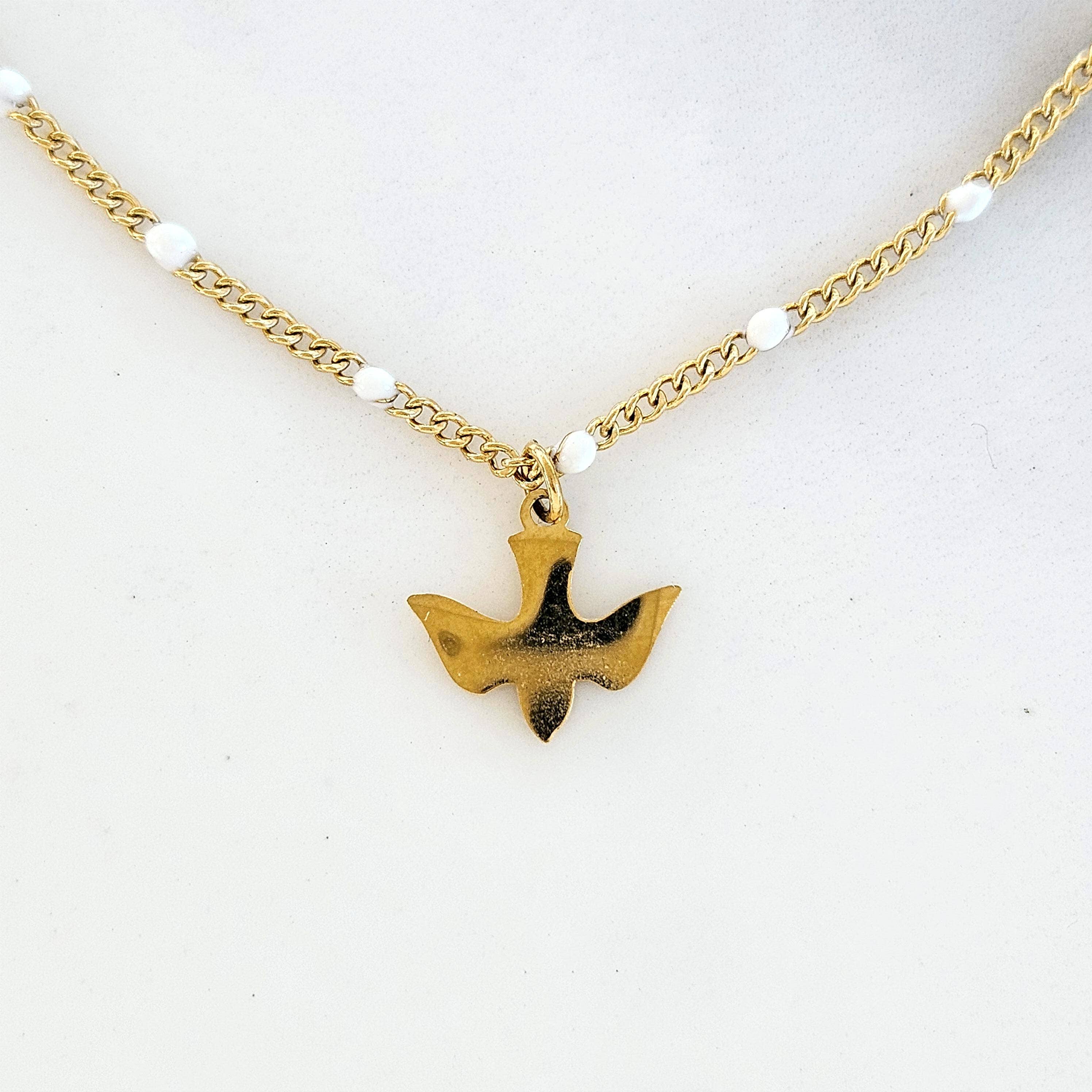 LITCHI – Großhandel Kette mit Anhänger/Charm – Tauben-Halskette Spirit0