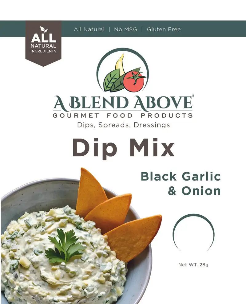 A Blend Above - Wholesale Dip - Black Garlic and Onion Dip Mix0