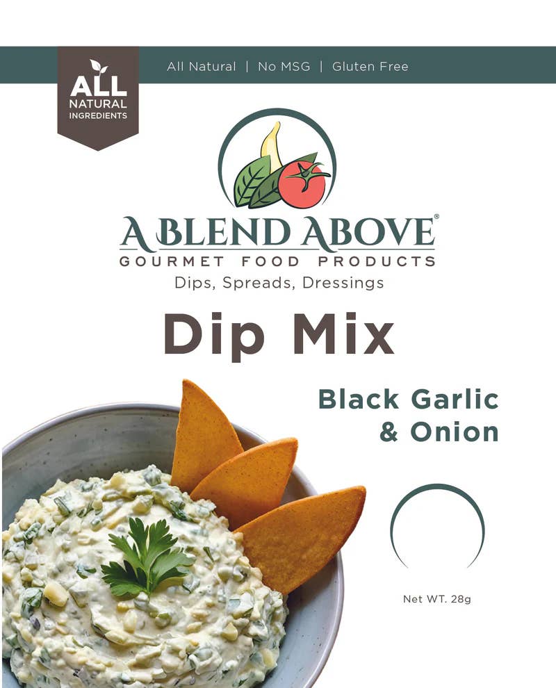A Blend Above - Wholesale Dip - Black Garlic and Onion Dip Mix