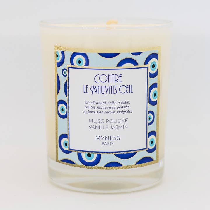 Les Jardins de Nana - Wholesale Jar/Filled Candle - Candle against the evil eye - MYNESS0