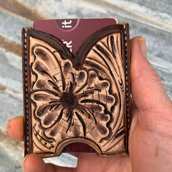 Vordertasche handgefertigte Lederbrieftasche Cowgirl Rodeo Western Cowboy für den Großhandel von The Rodeo Rose