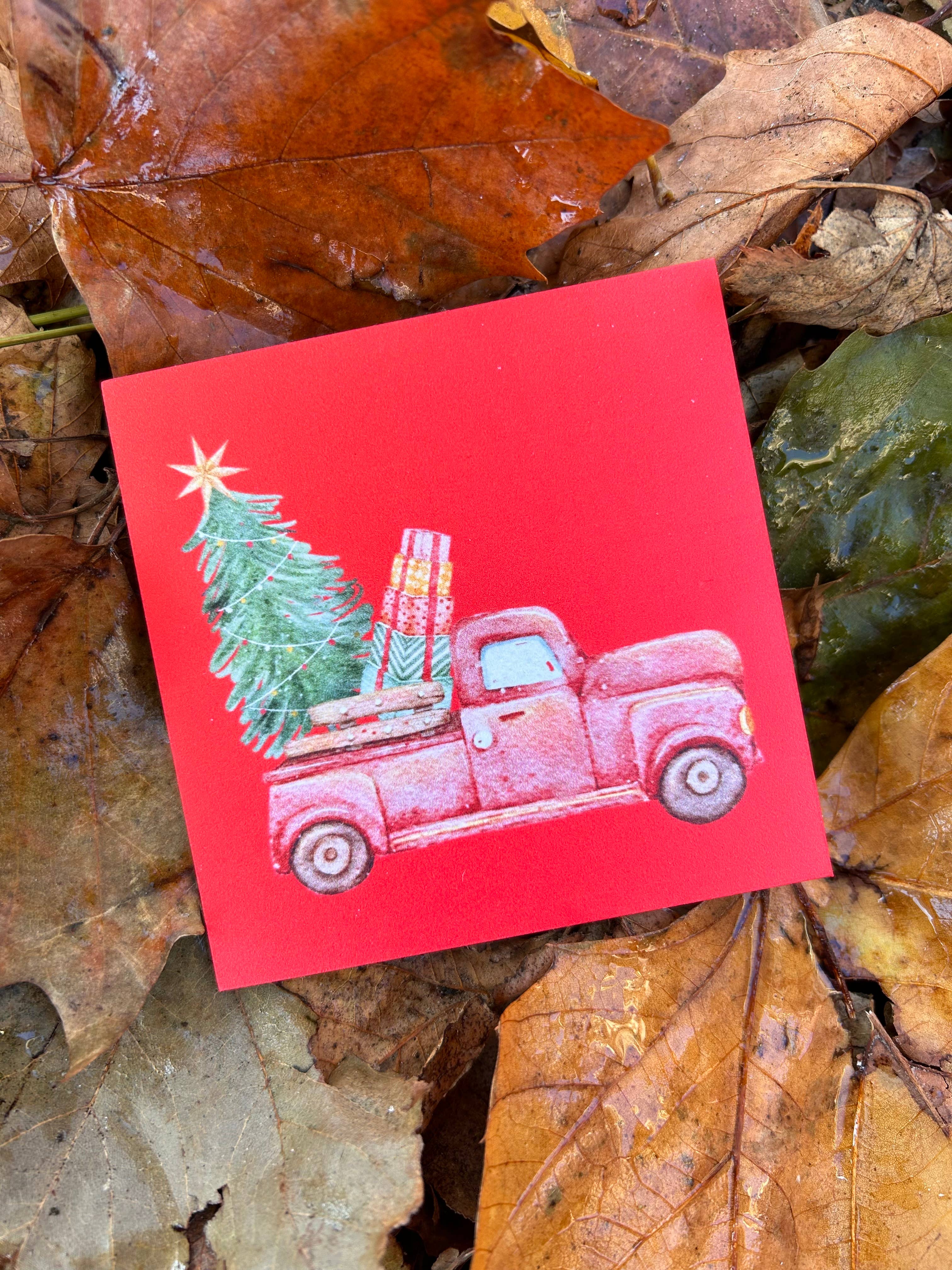 Lourens Exclusive - Wholesale Wall Accent - Forex tile 10x10cm - Car with Christmas tree - #101030304