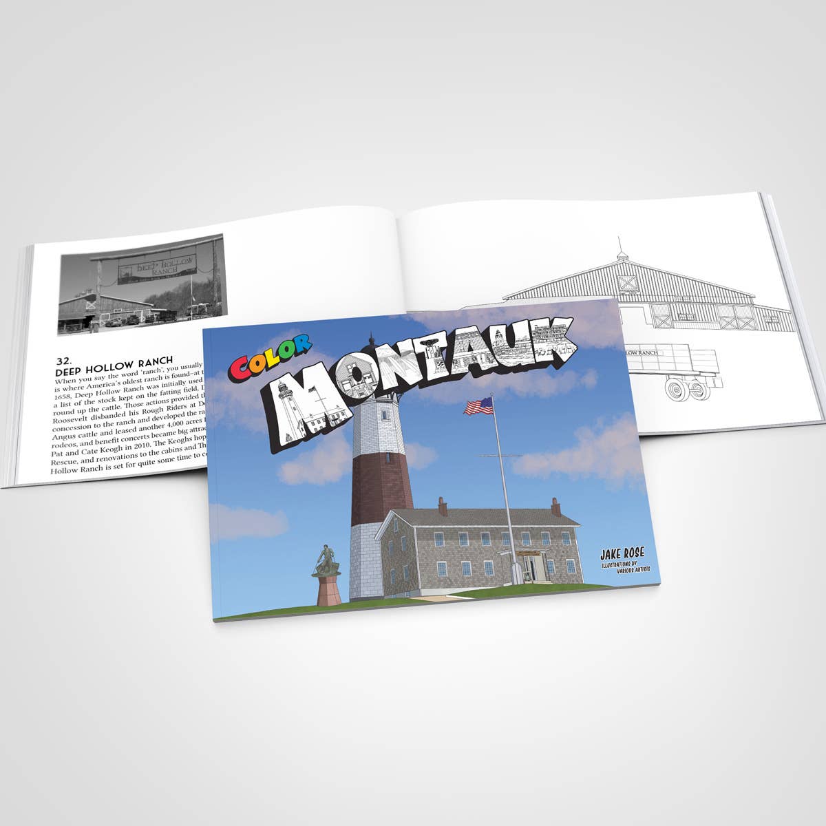 Color Our Town - Vente Livre de coloriage – adulte - Guide de coloriage Color Montauk1