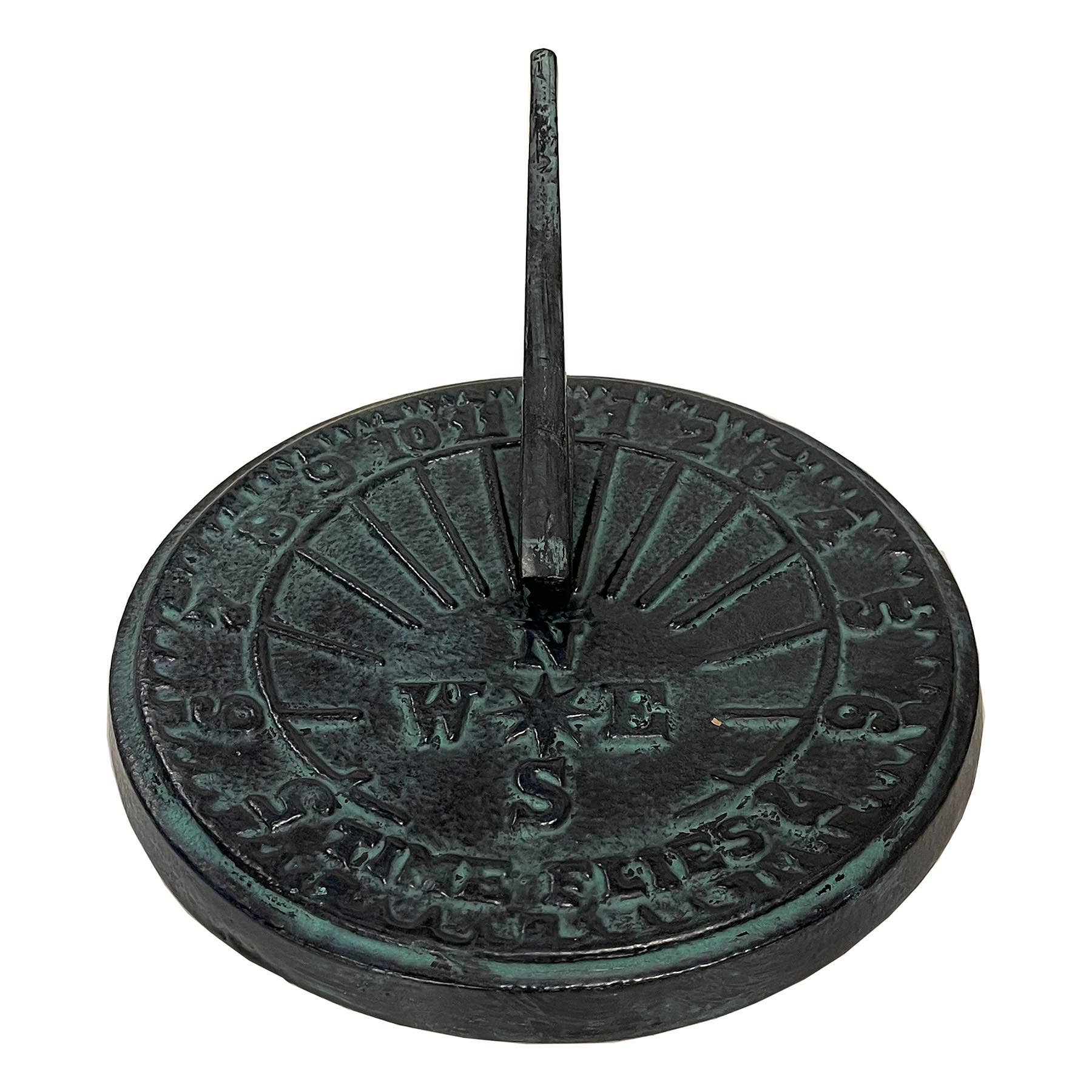 Rome Garden - Wholesale Outdoor Ornament/Decor - Rome Cast Iron Numbers Garden Sundial, 9 7/8" dia2