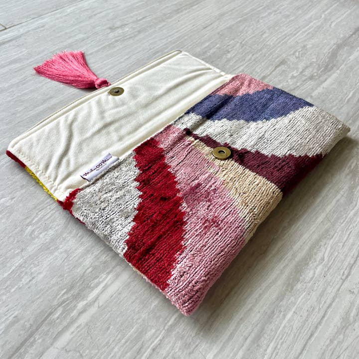 Mila∞Miro by Emelie – Großhandel Clutch – Damen – Ikat-Clutch-Tasche Esterel2