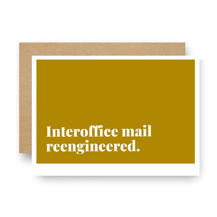 Interoffice Mail Rengineered Enclosure Card voor wholesale door Careerlog