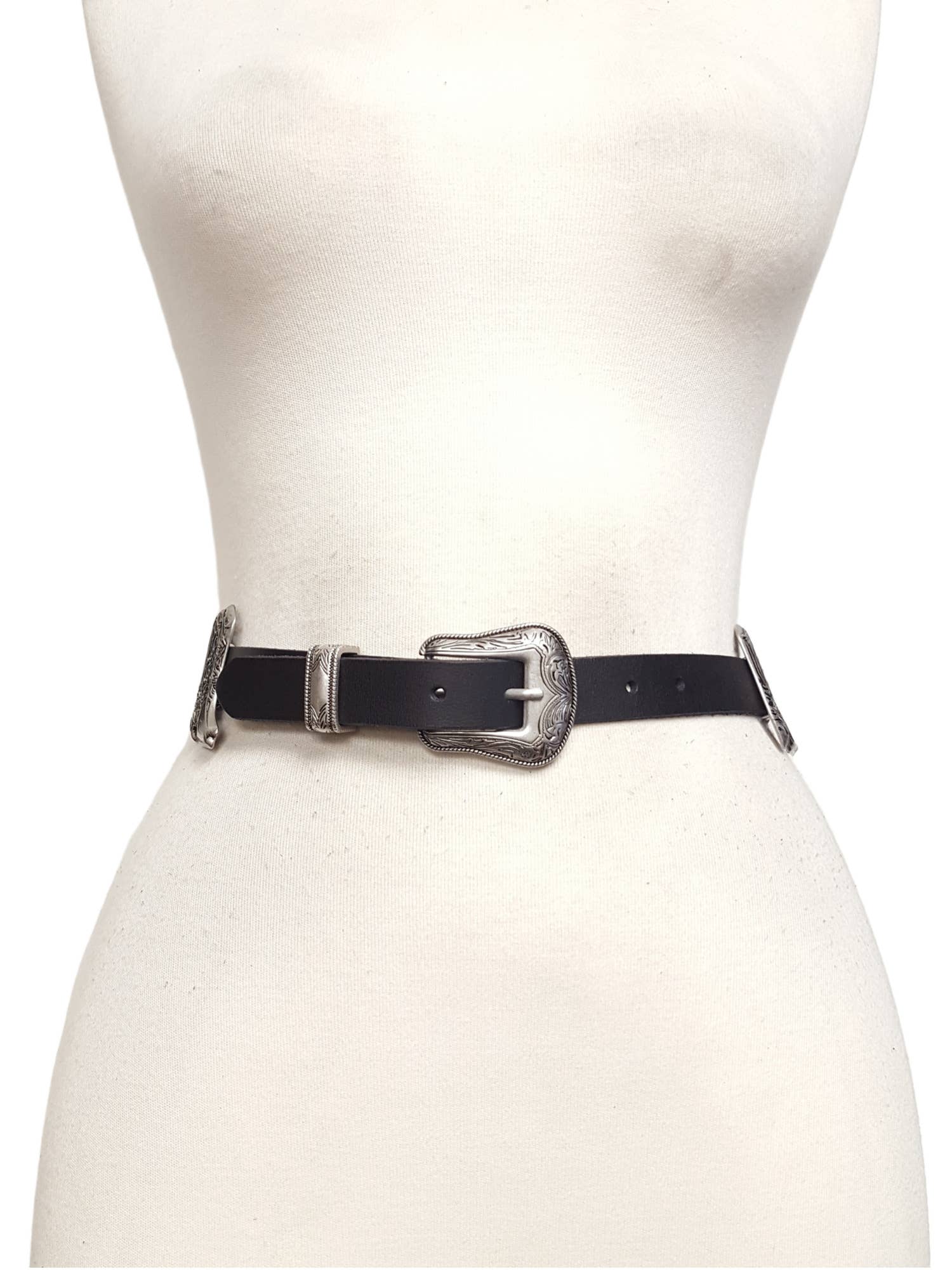 Axesoria West - Wholesale Belt - Women's - Western Boot and Cactus Concho Belt in Genuine Leather 1