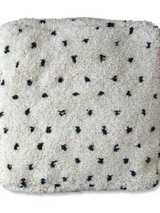 Dotted Beni Ourain Pouf Fluffy - Floor Cushion Cover for wholesale by Poufs & Pillows