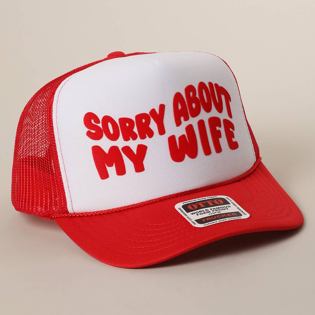Fashion City – wholesale Truckerkeps – Unisex – Förlåt för min fru&man meshkeps13