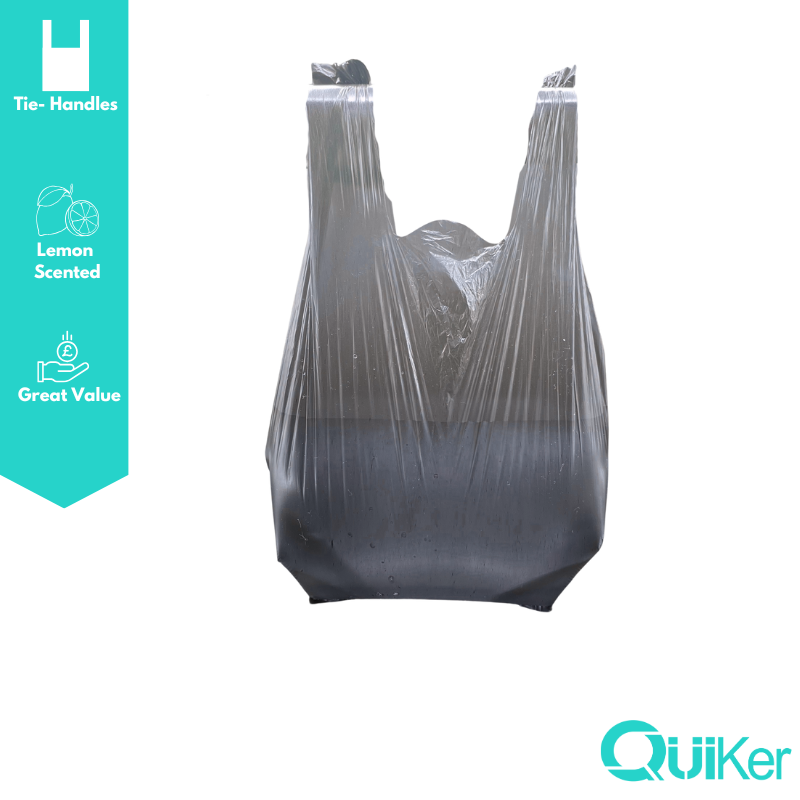 Quiker Pet Products – wholesale Pet poo bag – 100 Bags - Lemon Scented Black Poop/Poo Bags - 12Pk +2