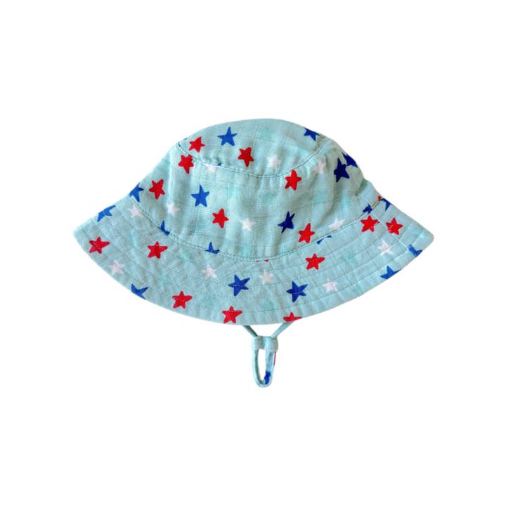 SIIX Collection - Wholesale Bucket Hat - Kids - Splendid Stars Blue / Muslin Bucket Hat