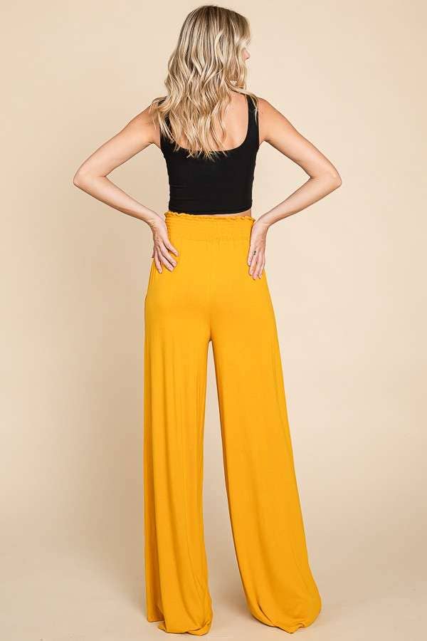 Culture Code - Wholesale Pants - Women's - CAP1848 - SMOCKING WAIST WIDE POCKET PANTS15