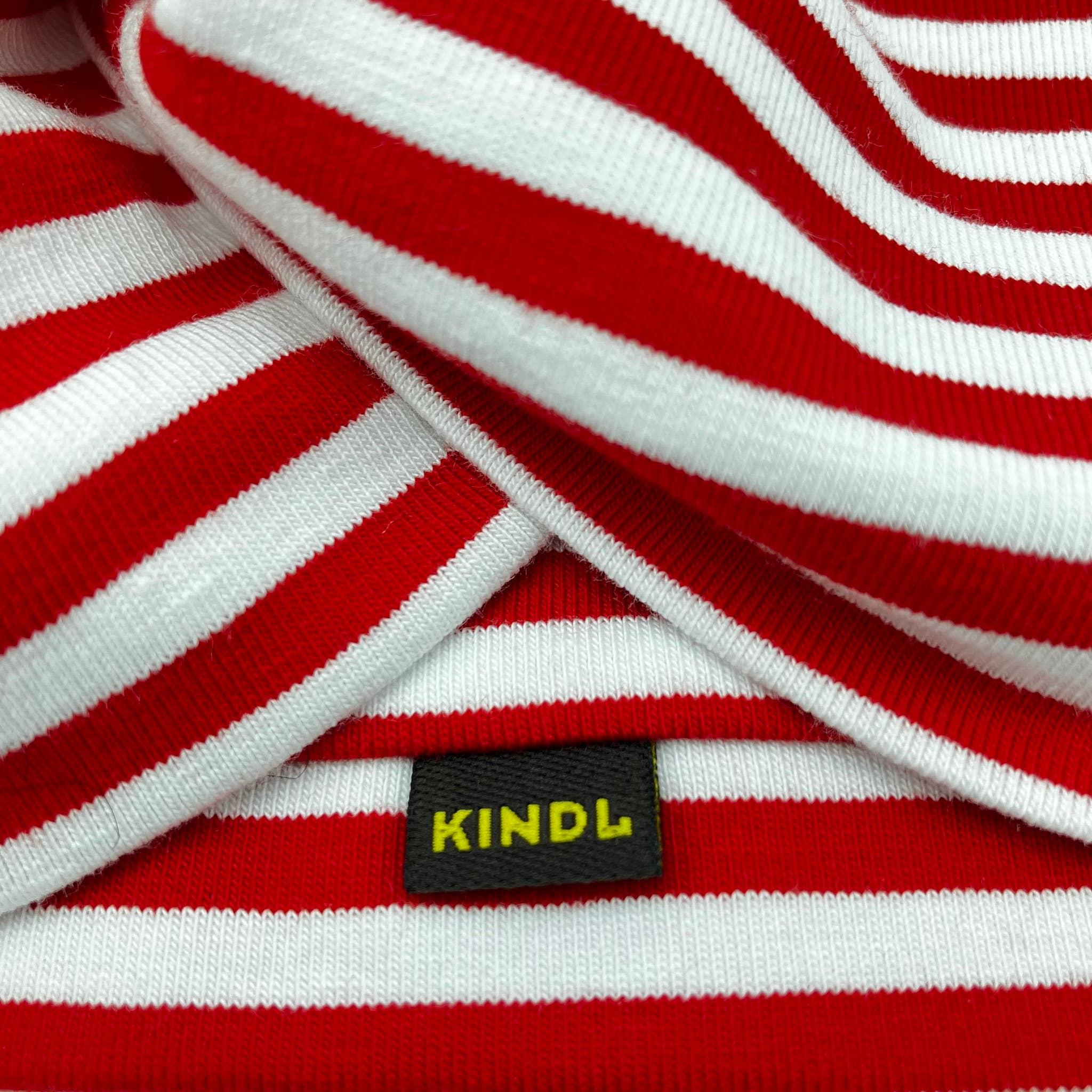 KINDL wien – Großhandel Fashion-Stirnband – Damen – Streifen Bandeau Haarband Maritim Rot Weiss Cotton Jersey4