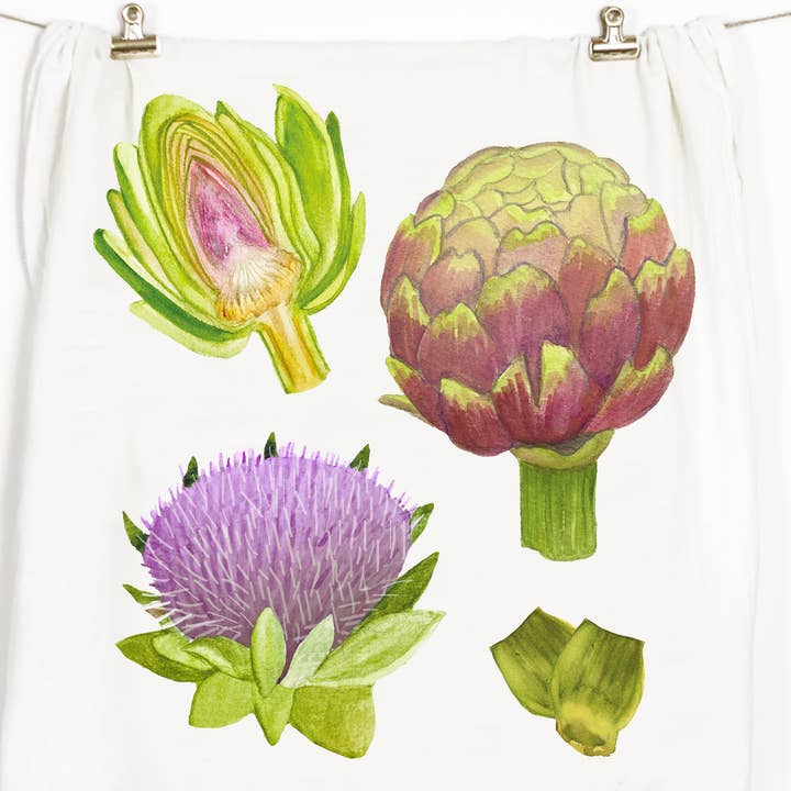 Torchon Artichaut pour la vente par Honey Brush Design®