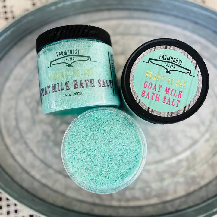 Lys som dagen - Gedemælk Badesalt for engroshandel hos Farmhouse Lather