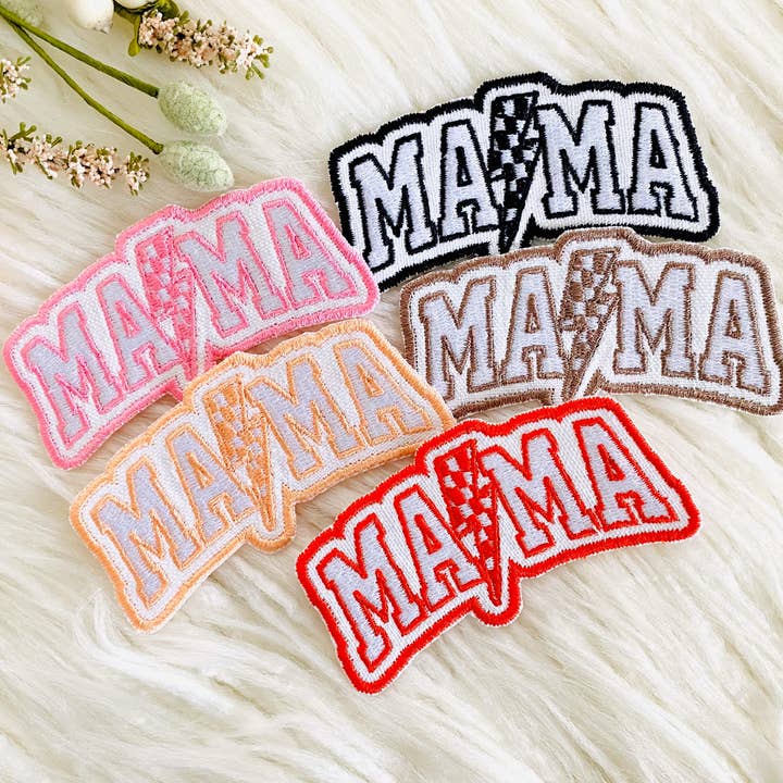 T & A Designs LLC - Wholesale Patch - Mama embroidered hat patch