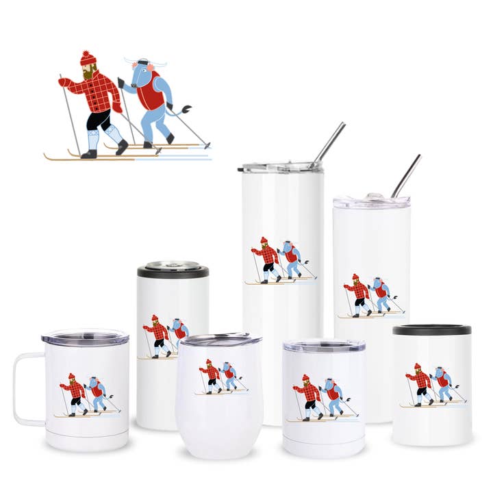 Langlauf Paul Bunyan + Babe Isolierte Trinkgefäße für den Großhandel von Creative Compass