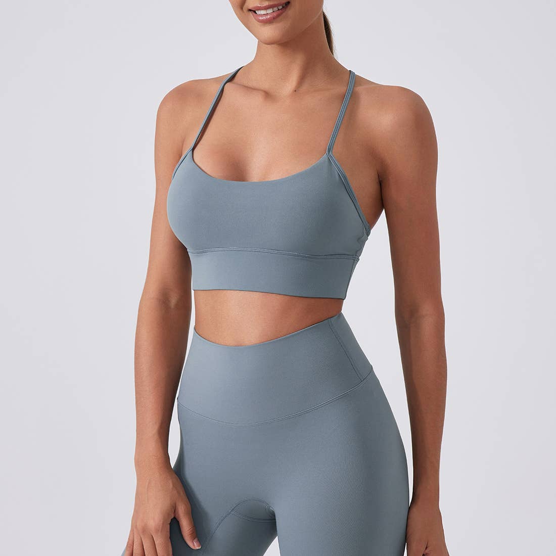 Sodalemon – Sutiã desportivo - Mulher por atacado – Top de Yoga Feminino com Bojo, Costas em Y e Tecido Elástico Respirável6