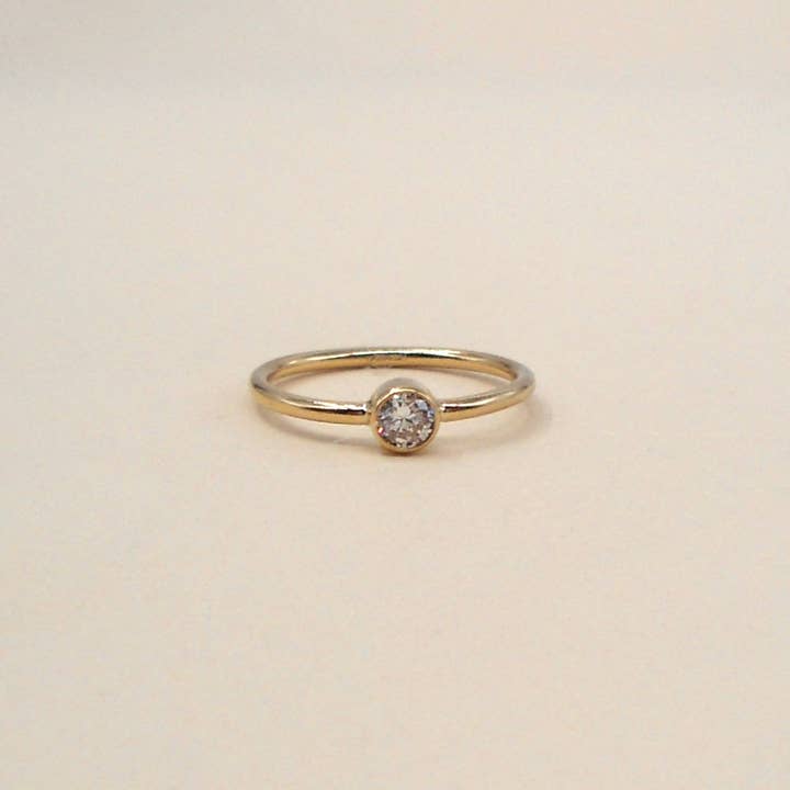 XL Gold Filled CZ Stacking Ring for wholesale by May Martin