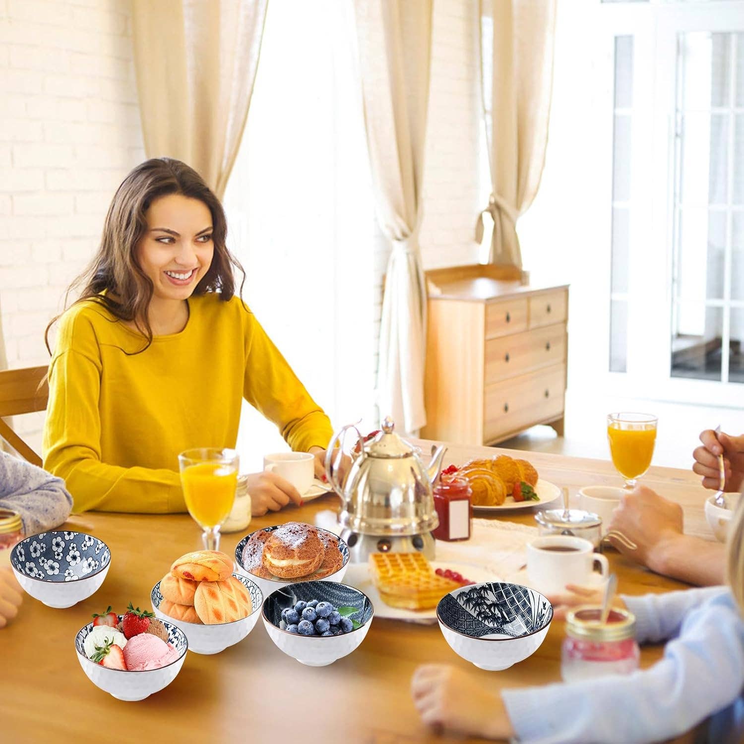 VIGOR - Wholesale Kom - Keramische rijstkommen, 10 oz Japanse stijl porseleinen dessert2