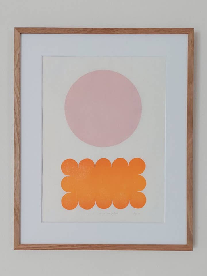 Pilvi con puntos rosas para venta al por mayor de Bcntku Art Studio