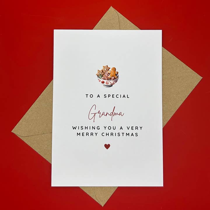 Grandma Christmas Card for wholesale by Swale Studios