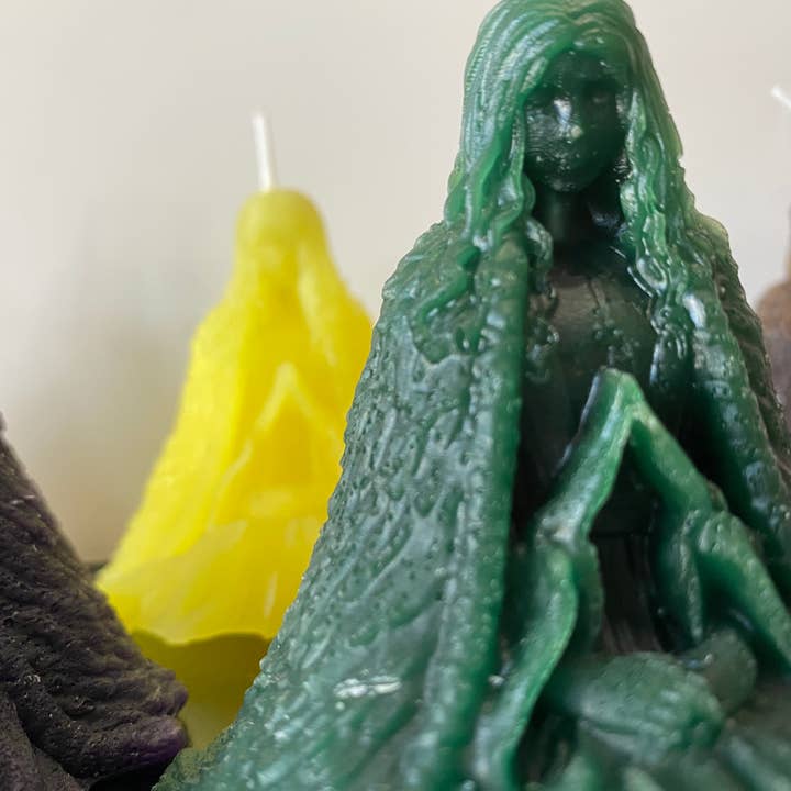 Kneeling Goddess Candle for wholesale by Crafts & Creations By Leanora