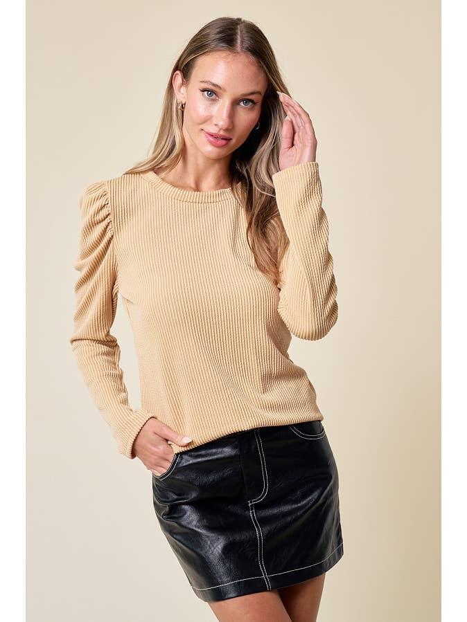 lovely melody - Wholesale Knit Top - Women's - LMT4604-Cece Solid Long Sleeve Top2