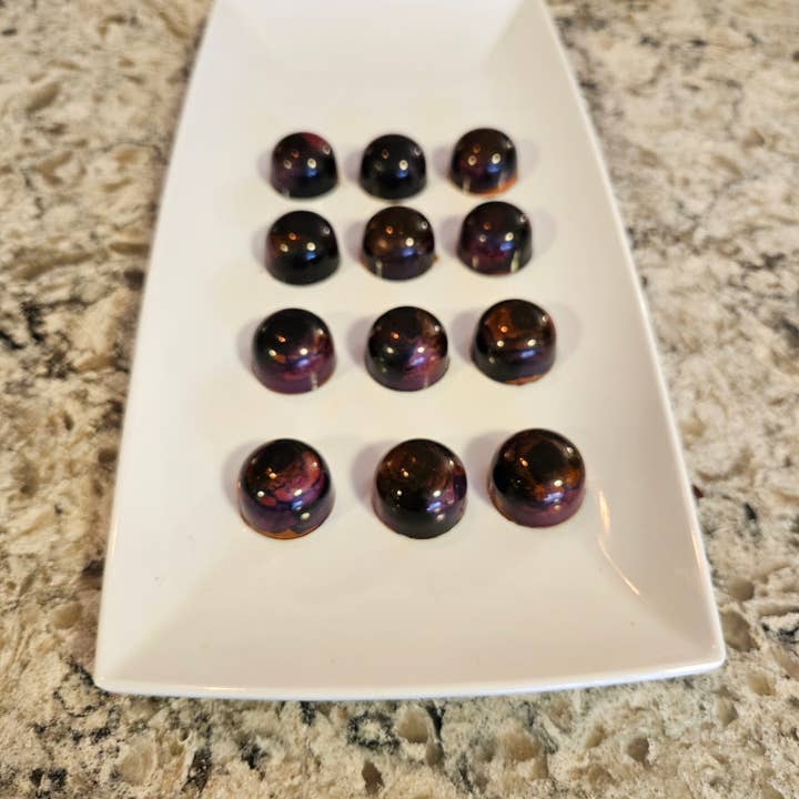 J. Patrice Chocolate Studio - Wholesale Chocolate - Coconut Cardamom Caramel - Bulk BonBons 12 piece Tray 5