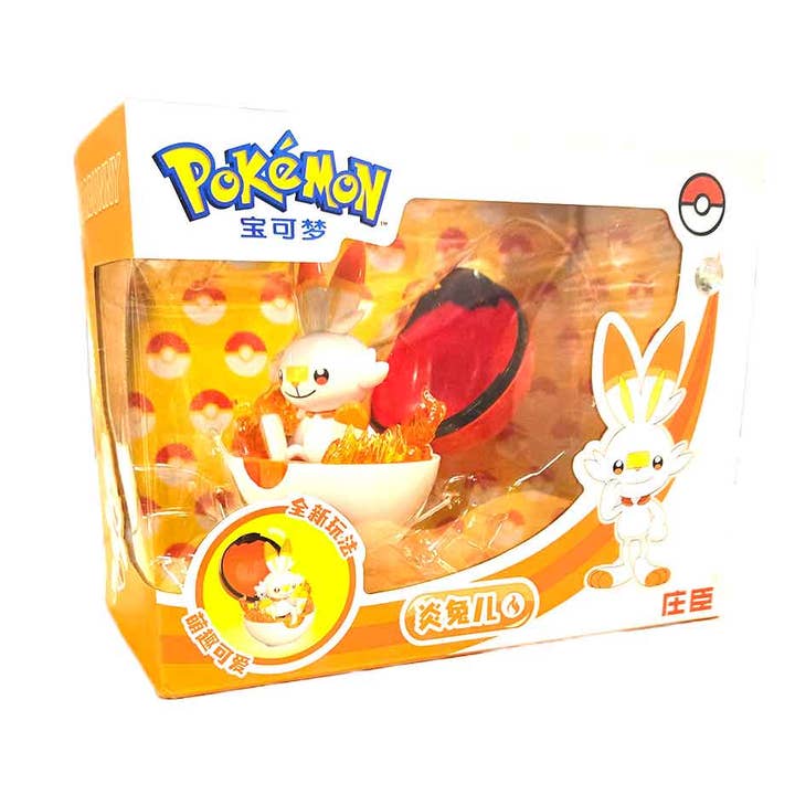 Zhuang Chen’s Pokémon Transformable Toy Series - Scorbunny for wholesale by Pops Distro Inc