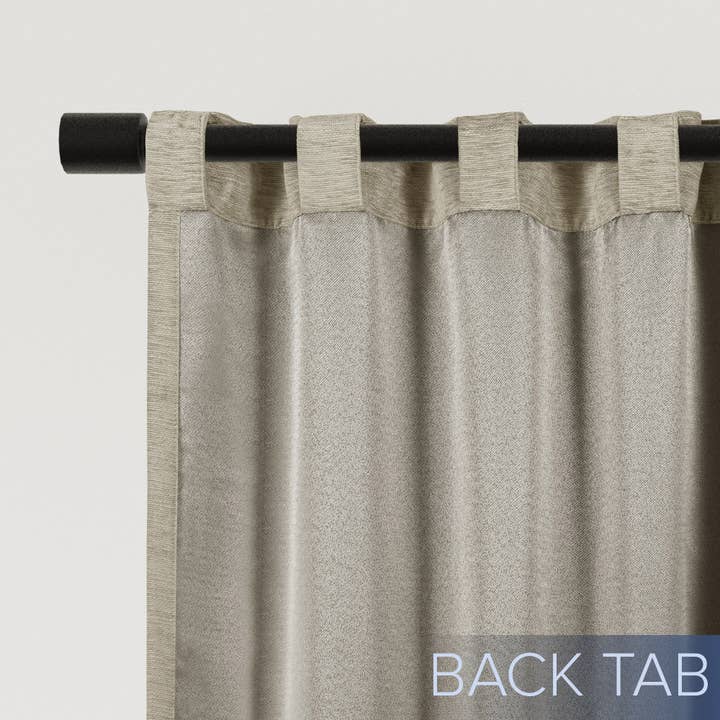Awesome Home - Wholesale Curtain - Chenille Room Darkening Back Tab Curtain, 1 Panel, 52"x96"22