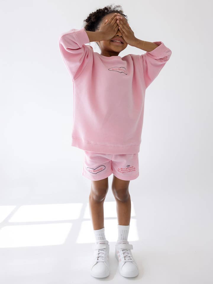 Naomi's Happy Place Shop - Wholesale Sweatshirt - Kids - Love Yourself Kids Crewneck3