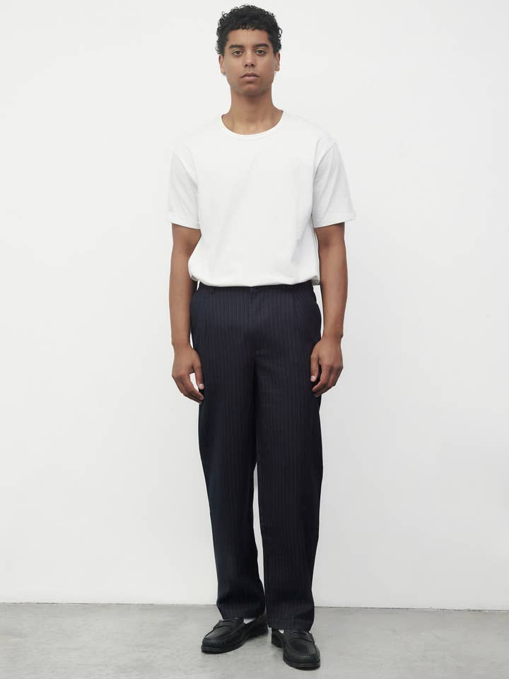 The Neil Pants | Pantaloni chino a righe gessate per la vendita all'ingrosso da parte di Common Market