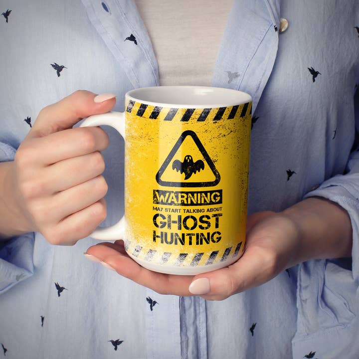 Mug Monster – wholesale Coffee mug – Warning May Start Talking About Ghost Hunting Mug10