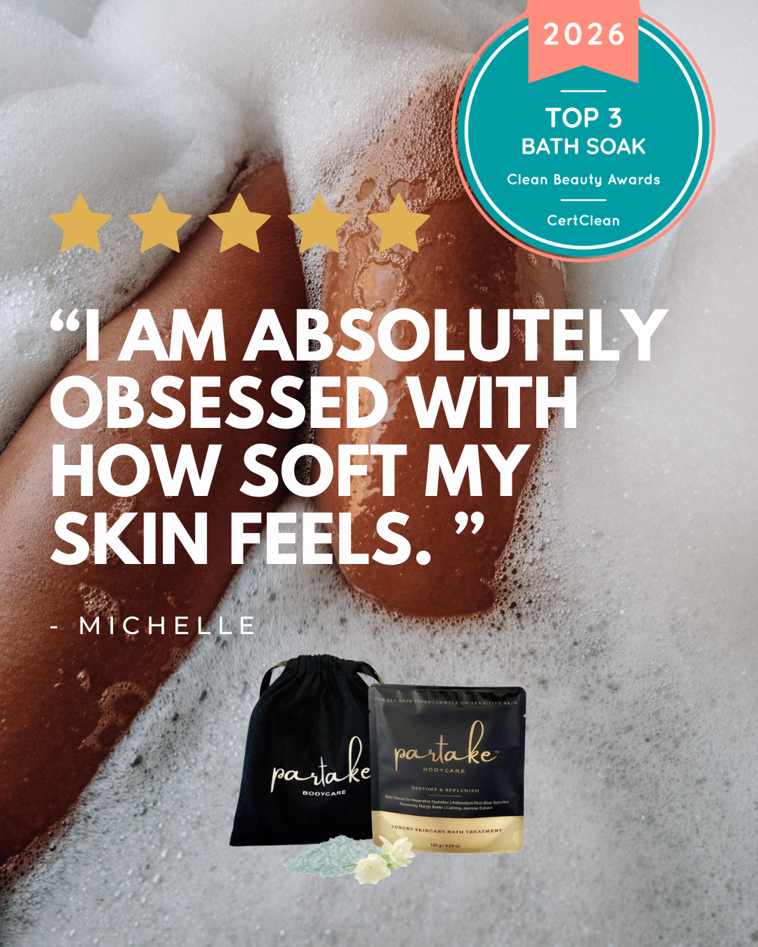 Partake Bodycare - Wholesale Bath Soak/Milk - The Skincare Soak™ – Foaming Bath Soak for Sensitive Skin3